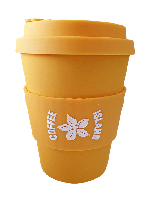 YELLOW REUSABLE CUP 16OZ