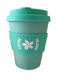 GREEN REUSABLE CUP 12OZ