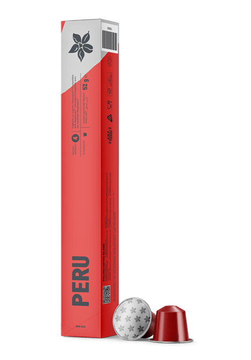 ALUMINIUM CAPSULES ESPRESSO PERU (10 PIECES)