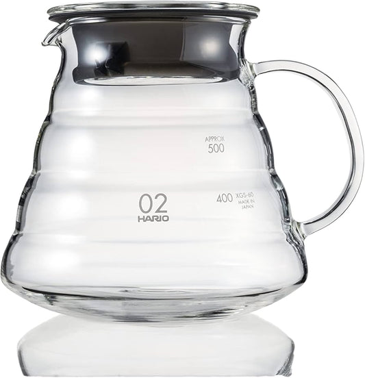 HARIO V60 RANGE SERVER CLEAR 02 (GLASS-600ML)