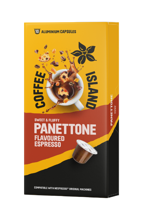 ALUMINIUM CAPSULES ESPRESSO PANETTONE (10 PIECES)