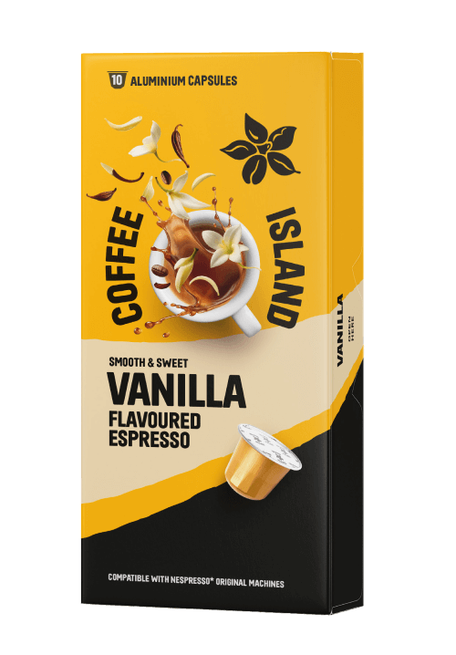 ALUMINIUM CAPSULES ESPRESSO VANILLA (10 PIECES)